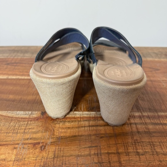 CROCS Blue A-Leigh Strappy Wedge Sandals, Women’s 8 - Picture 4 of 8
